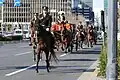 Mounted Imperial Guards during a presentation of credentials ceremony in Tokyo.