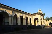 South facade of the Commission House, aka the West Garden Hall