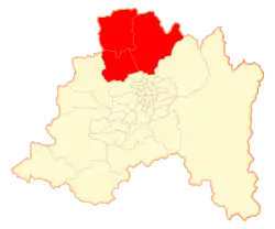 Location in the Santiago Metropolitan Region