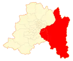 Location in the Santiago Metropolitan Region Region