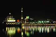 PM Office and Putra Mosque at night