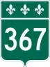 Route 367 marker