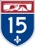 Autoroute 15 marker