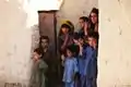 Children in Quetta wearing local embroidery designs