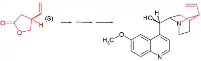 Quinine Stork synthesis overview