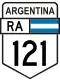 National Route 121 shield}}