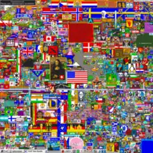 The final product of the original 2017 r/place experiment