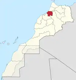 Location in Morocco