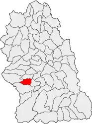 Location in Hunedoara County