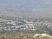 View of Askeran from road leading up to Kyatuk