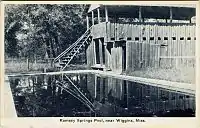 Ramsey Springs Hotel Pool, circa 1930.