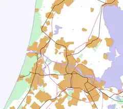 Diemen Zuid is located in Northern Randstad