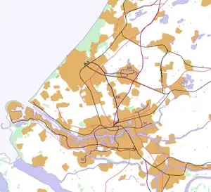 Barendrecht is located in Southwest Randstad