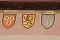 coats of arms of families from Rapperswil, among them Landenberg, Russinger, Heer ...