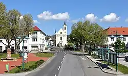 Main square of Rechnitz