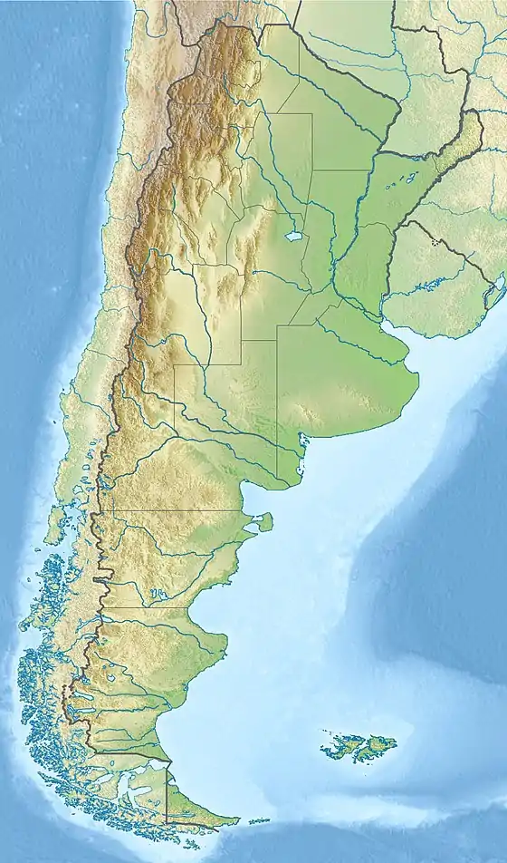 Quebrada de Ullúm Dam is located in Argentina