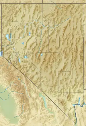 Grindstone Mountain is located in Nevada