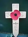 Royal British Legion remembrance cross