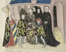 Adelaide is present as young Henry IV enters the religious life and is replaced as Duke by John (van Boendale).