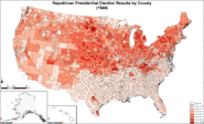 Republican presidential election results by county