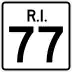 Route 77 marker