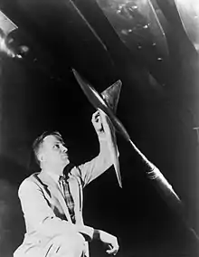 Richard T. Whitcomb in April 1955