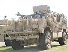 A single example of the British Army's Ridgback MRAP (UK-specific version of Cougar) has been fitted with Oshkosh's TAK-4 independent suspension for evaluation