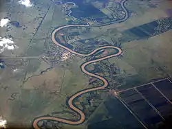 Meanders: sinuous path of Rio Cauto, Cuba