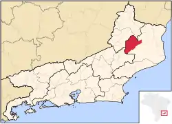 Location of São Fidélis