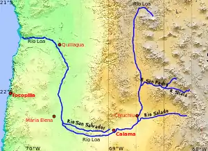 Rivers of Antofagasta Region