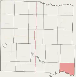 Location in Bates County