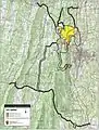 Map of battlefield core and study areas by the ABPP.