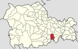 Location in Neamț County