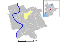 Position of the rione within the center of the city