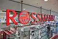 Company logo in a Rossmann store