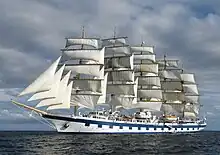 Royal Clipper under full sail Spring 2018