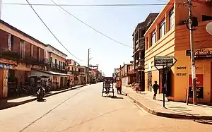 Main street of Tsiroanomandidy