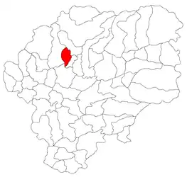 Location in Bistrița-Năsăud County