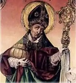 Saint Rupert of Salzburg.