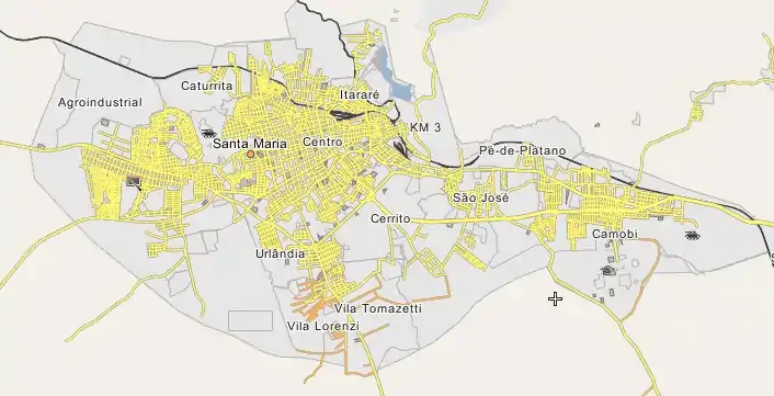 Paleontological Sites of Santa Maria is located in Paleontological Sites of Santa Maria