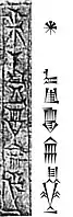 The name "Sîn-gāmil" on a dedication tablet, and in standard Sumero-Akkadian cuneiform