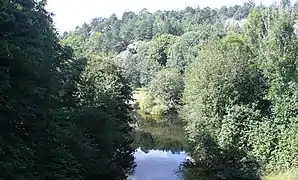 Viewof the river in Søgne