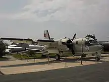 Various aircraft in the open-air museum