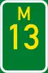 Metropolitan route M13 shield