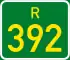 Regional route R392 shield