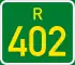 Regional route R402 shield