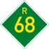 Provincial route R68 shield