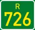 Regional route R726 shield