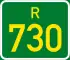 Regional route R730 shield