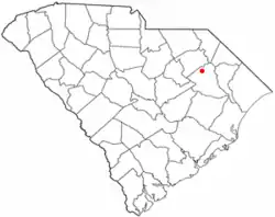 Location in South Carolina